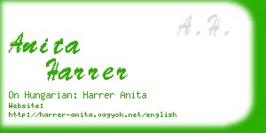 anita harrer business card